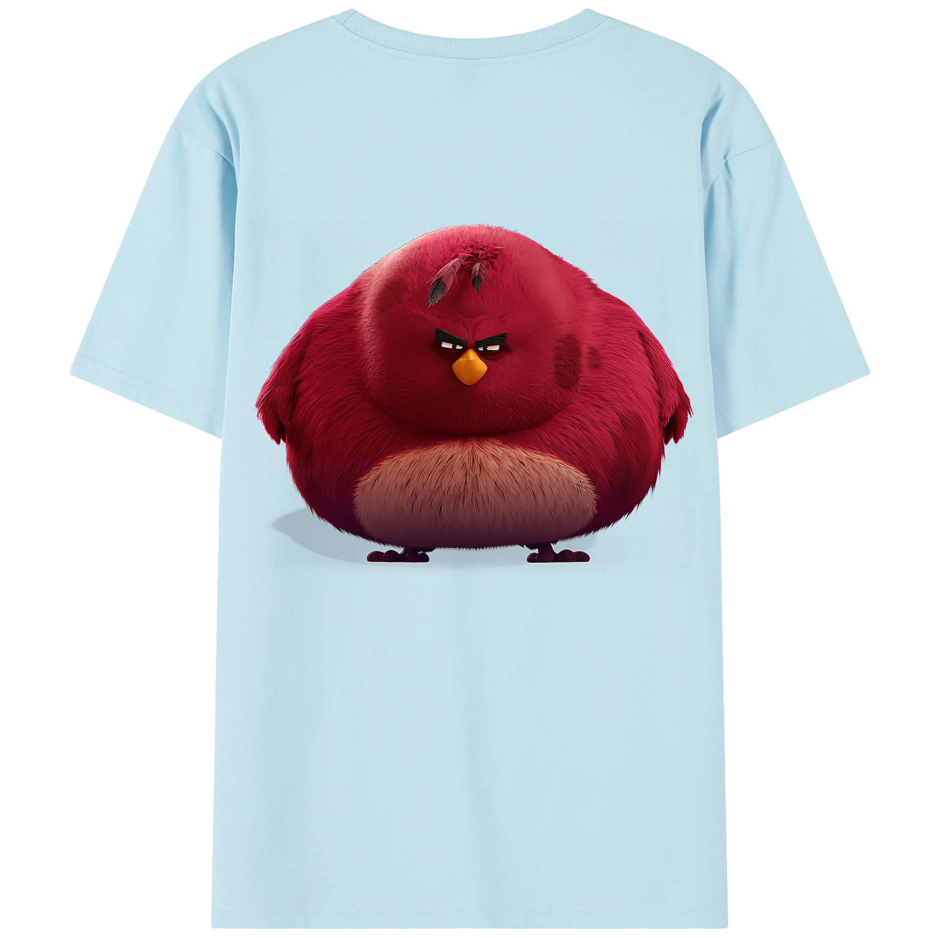 （画像用） Angry Birds アングリーバード 綿100％半袖Tシャツ（背面プリント）